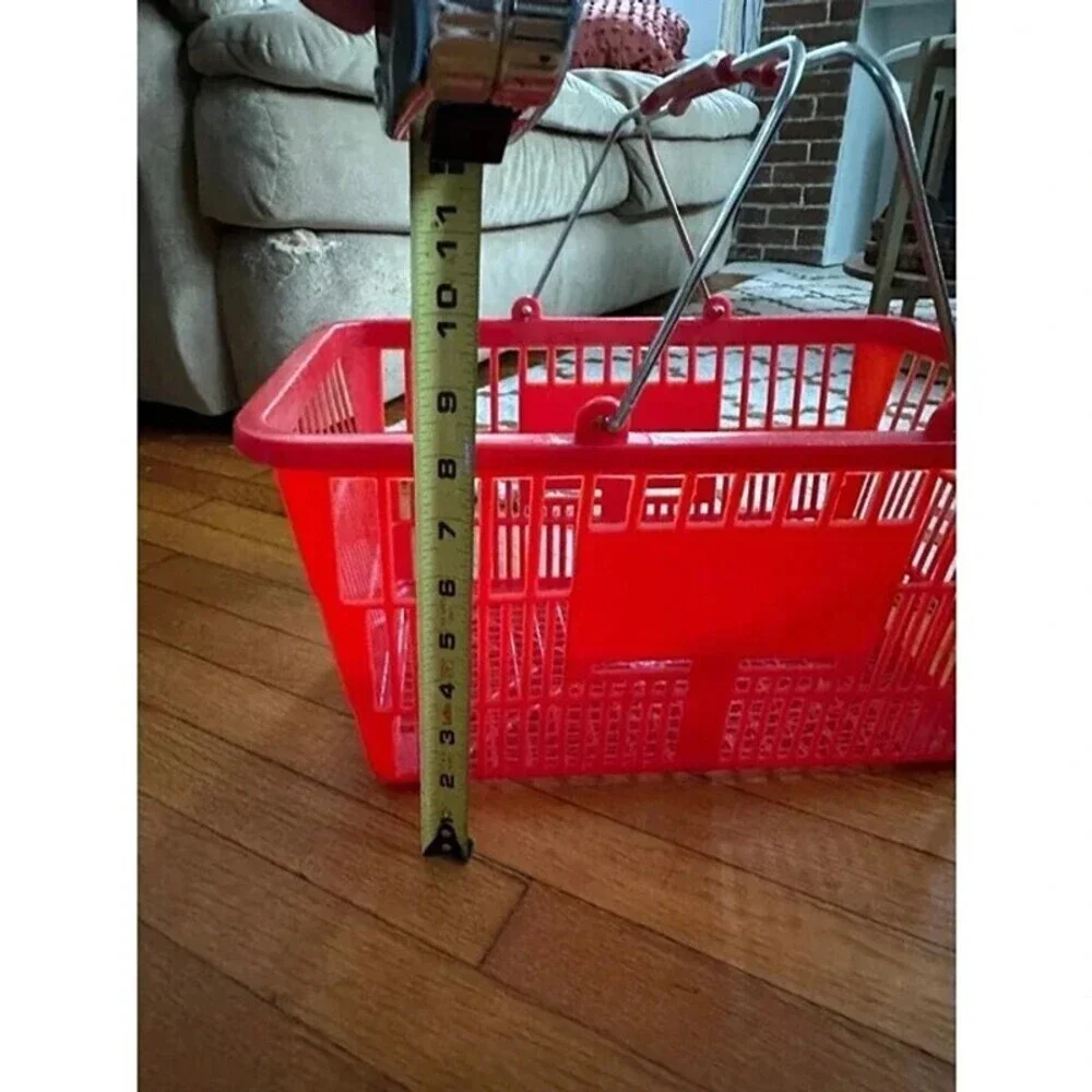 Red Shopping Cart Basket